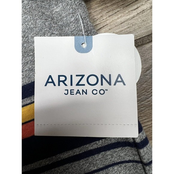 Arizona Jeans Co Crew Neck T-Shirt Retro Surf Style Stripes Size XL Boys NWT - Picture 9 of 9